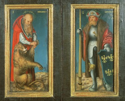 SS. Jerome and Leopold, 1515 by Lucas Cranach the Elder